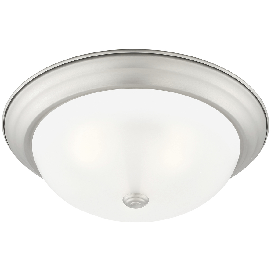 Decorative 3 Light 15 inch Pewter Flushmount Ceiling Light in Etched, Large