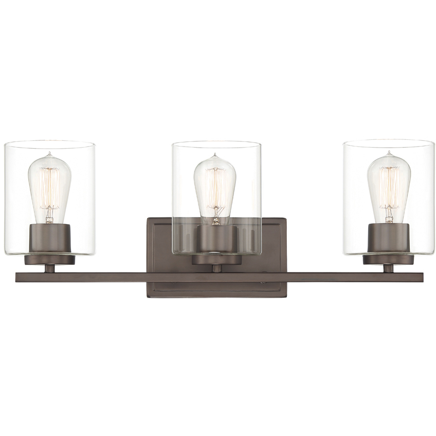 Liam 3 Light 23 inch Satin Copper Bronze Bath Bar Wall Light