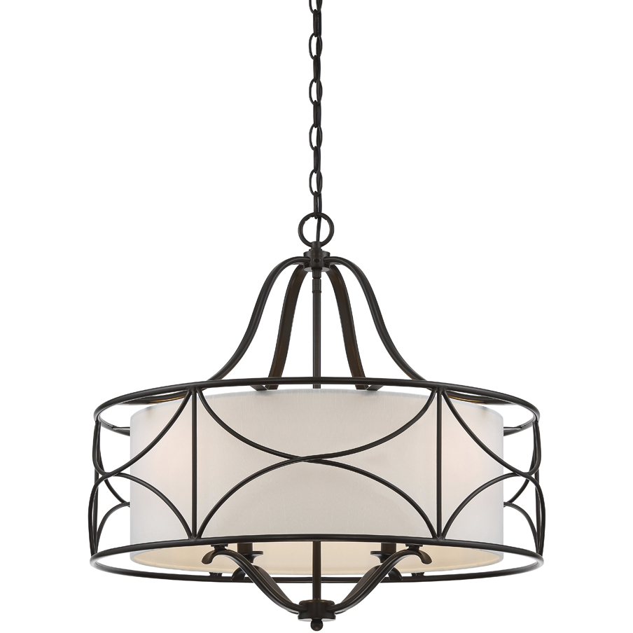 Avara 4 Light 24 inch Oil Rubbed Bronze Chandelier Ceiling Light