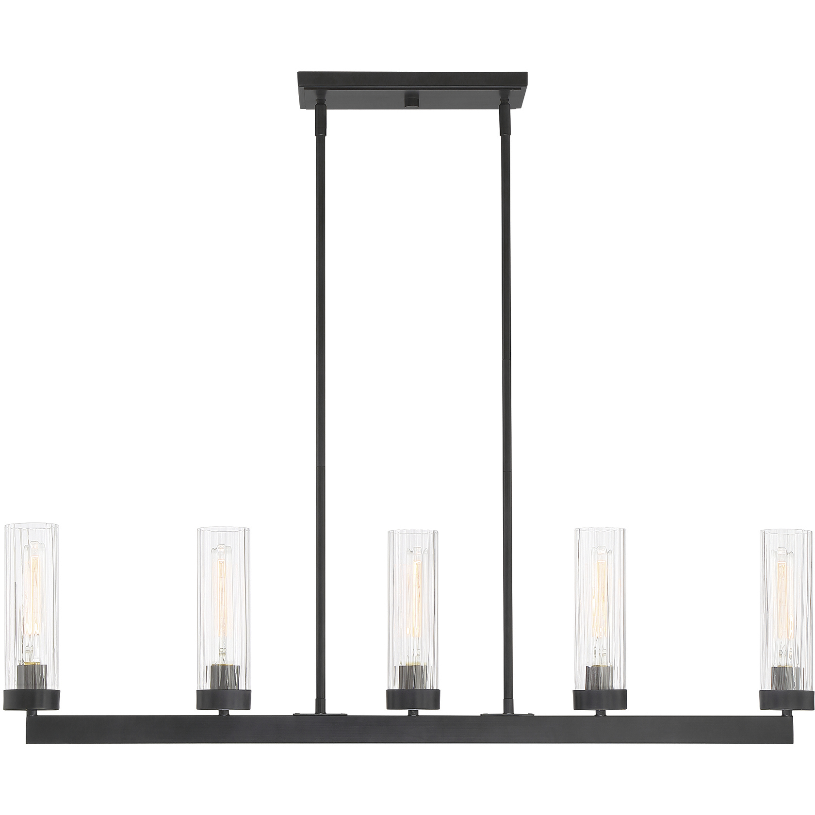 Braden 5 Light 43 inch Iron Graphite Island Ceiling Light