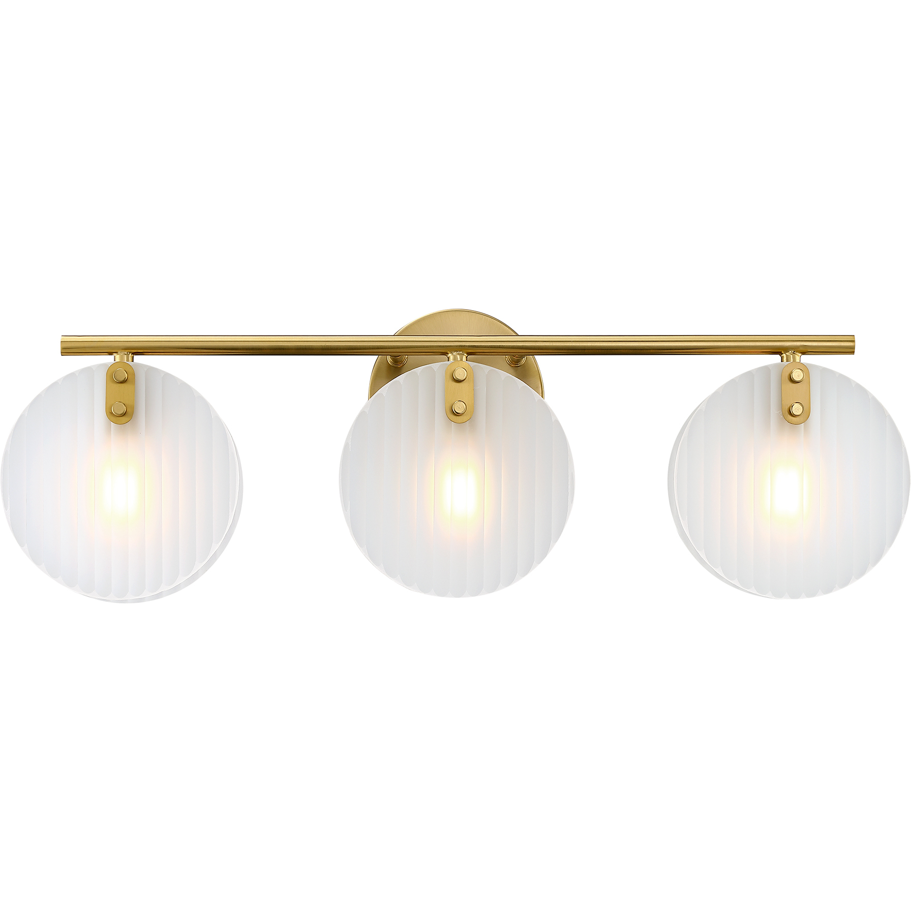 Sky Fall 3 Light 25 inch Brushed Gold Vanity Light Wall Light