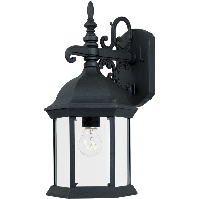Devonshire 1 Light 17 inch Black Outdoor Wall Lantern