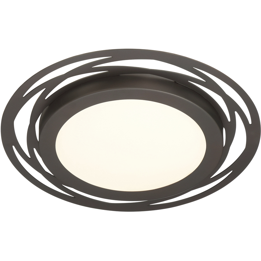 Edge Lit LED 14 inch Satin Bronze Flushmount Ceiling Light