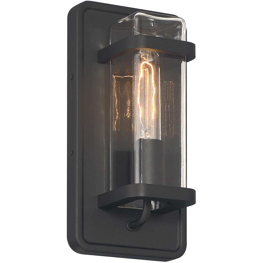 Black pir outdoor wall light 2025