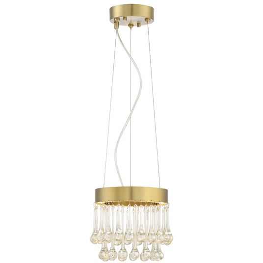 Lucienne LED 8.25 inch Luxor Gold Mini Pendant Ceiling Light