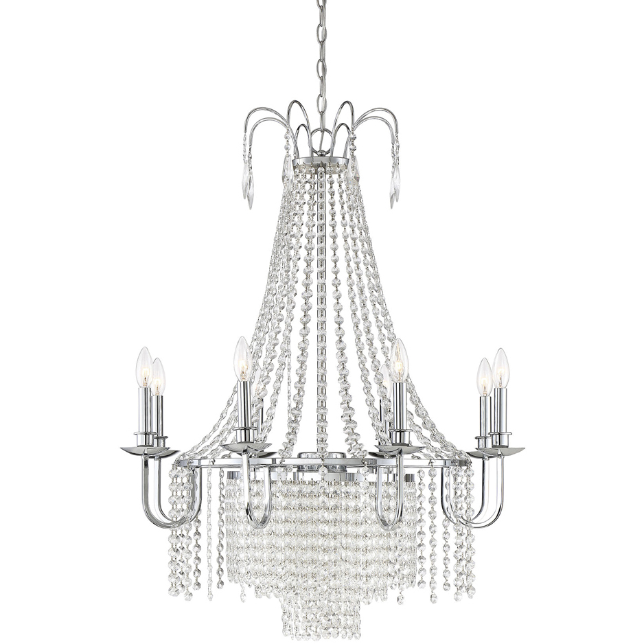 Maisie 8 Light 30 inch Chrome Chandelier Ceiling Light