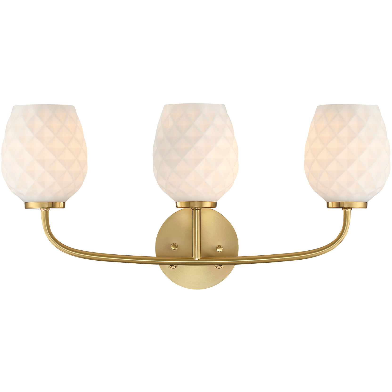 Dita 3 Light 23 inch Brushed Gold Vanity Light Wall Light