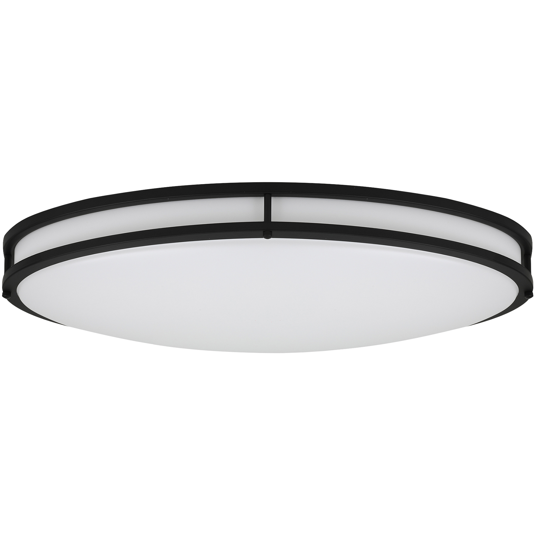 EnviroLite LED 32.3 inch Matte Black Flush Mount Ceiling Light