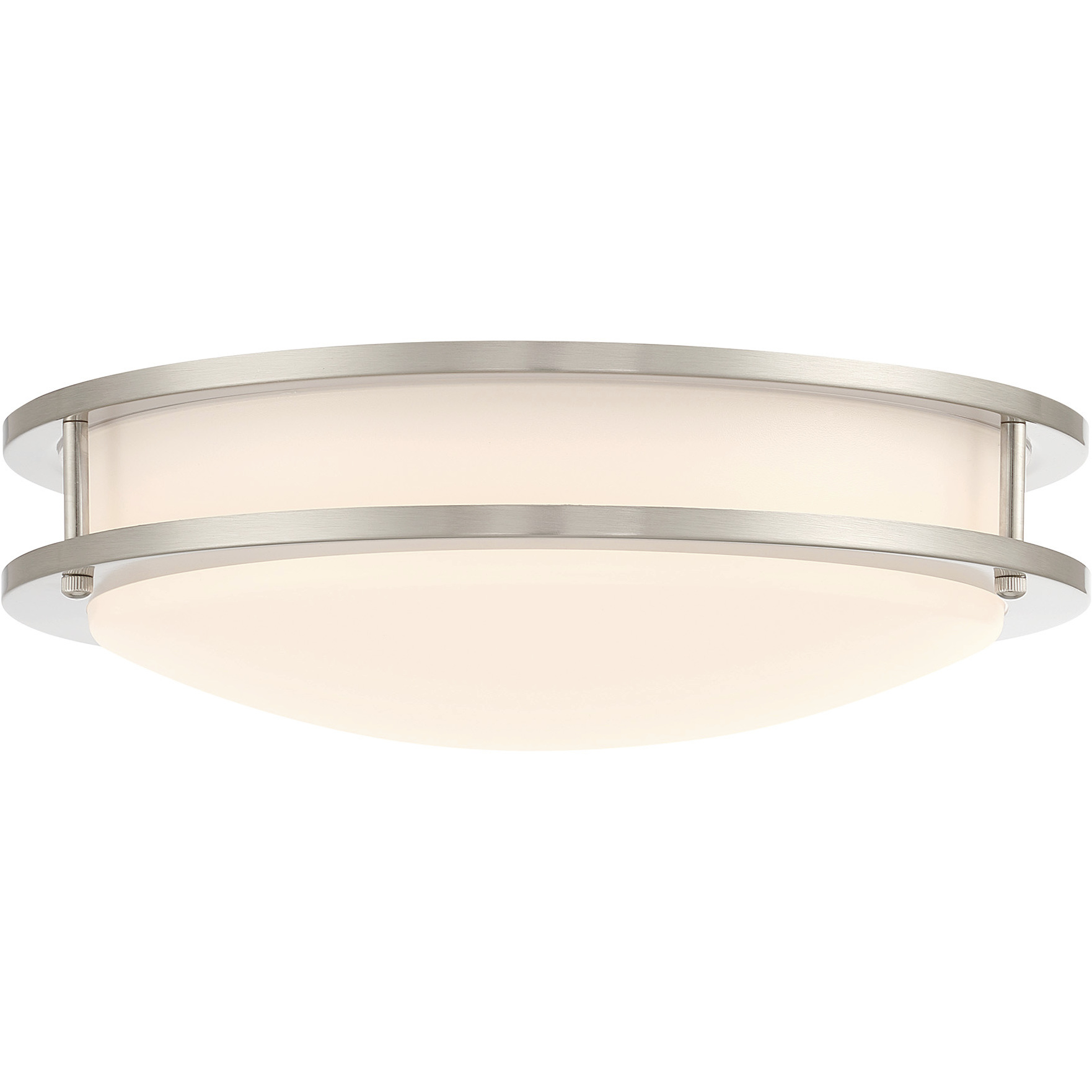 DC Series 1 Light 10.31 inch Brushed Nickel Flush Mount Ceiling Light