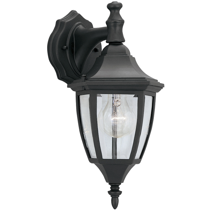 Builder 1 Light 14 inch Black Outdoor Wall Lantern