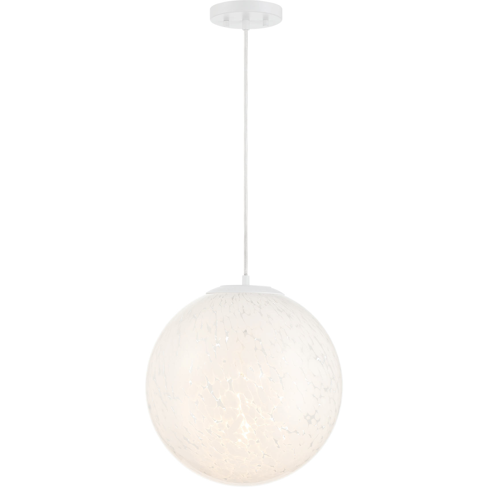Circo 1 Light 14 inch Matte White Pendant Ceiling Light