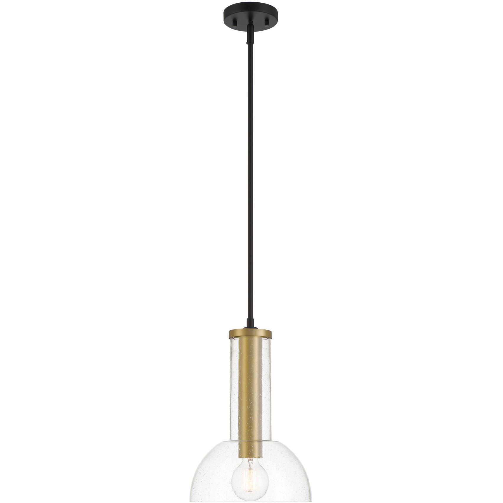 Nova 1 Light 10 inch Matte Black Pendant Ceiling Light