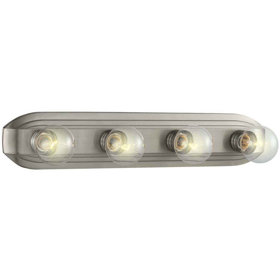 Value 4 Light 24 inch Brushed Nickel Bath Bar Wall Light