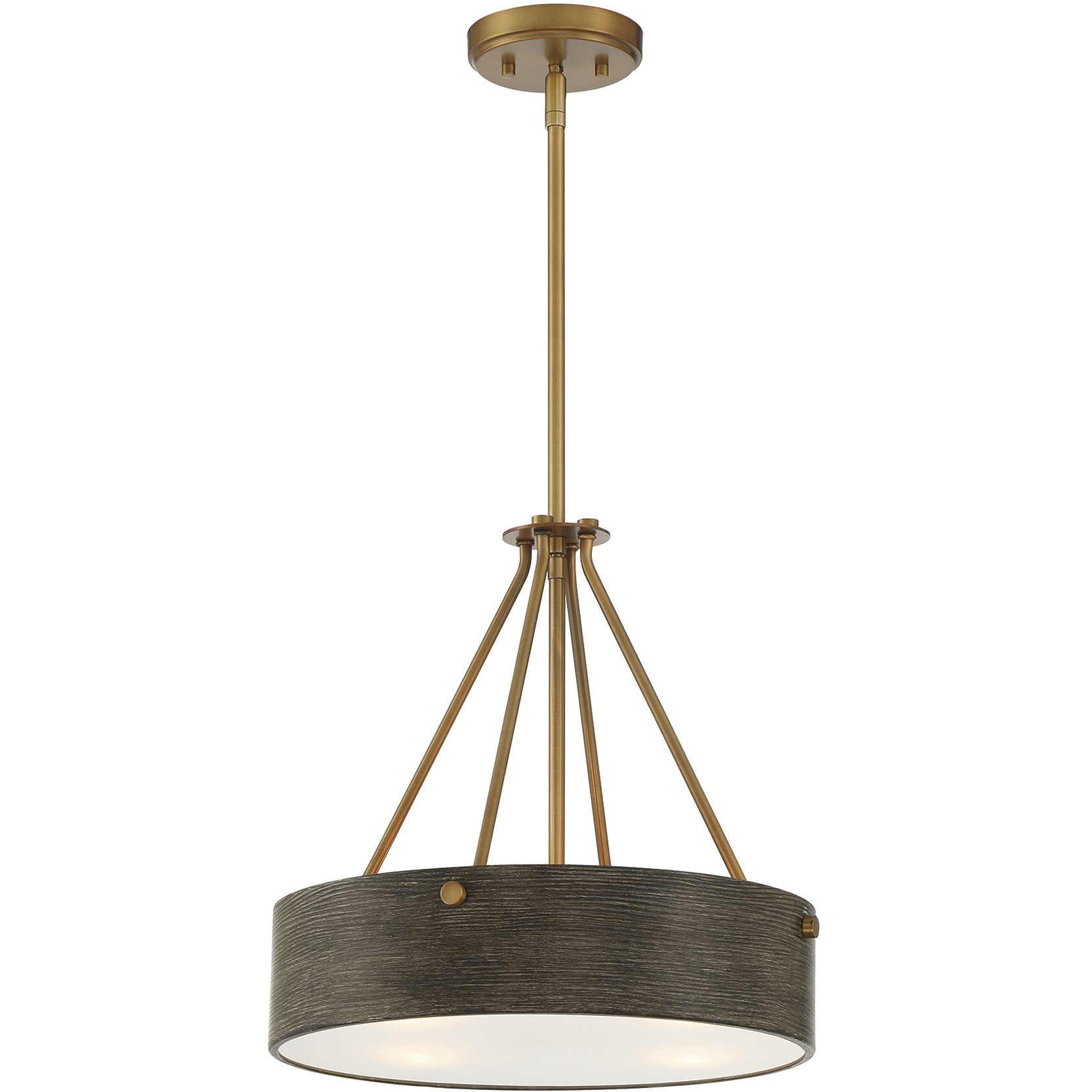 Erba 3 Light 16 inch Old Satin Brass Pendant Ceiling Light