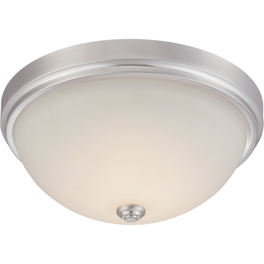 Hopkins LED 13.25 inch Satin Platinum Flushmount Ceiling Light