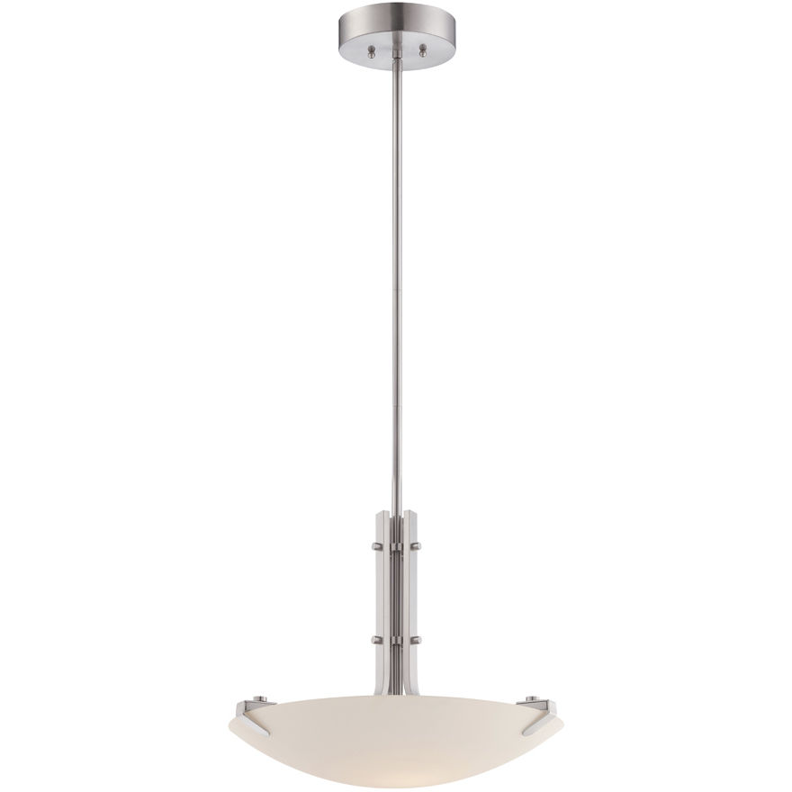 Archer LED 20.5 inch Satin Platinum Inverted Pendant Ceiling Light