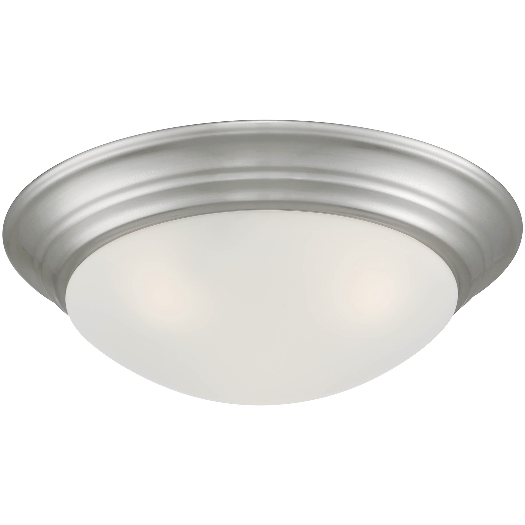 Tap 3 Light 16.75 inch Brushed Nickel Flush Mount Ceiling Light